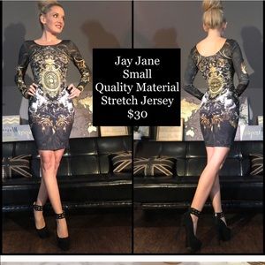 Beautiful long sleeve fitted dress